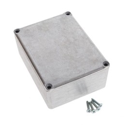 1 pcs : CU-471 - Box Metal, Aluminum Natural Cover Included 4.330' L x 3.250' W (109.98mm x 82.55mm) X 1.750' (44.45mm)