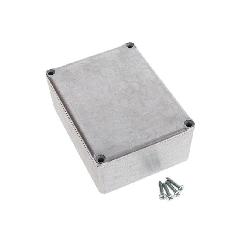 1 pcs : CU-471 - Box Metal, Aluminum Natural Cover Included 4.330' L x 3.250' W (109.98mm x 82.55mm) X 1.750' (44.45mm)