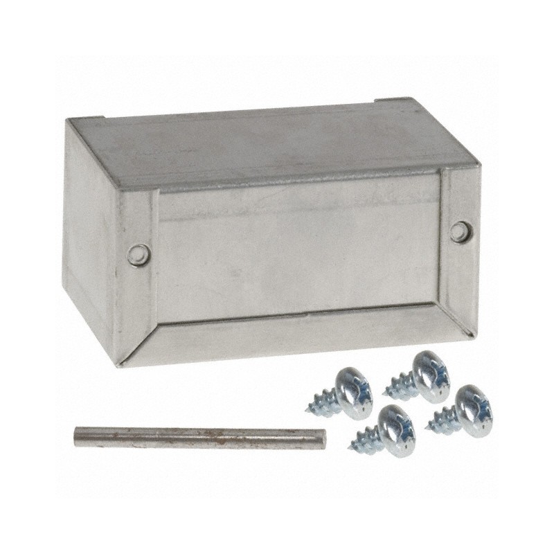 1 pcs : CU-3001-A - Box Metal, Aluminum Natural U Shaped Pieces 3.250' L x 2.125' W (82.55mm x 53.98mm) X 1.625' (41.28mm)