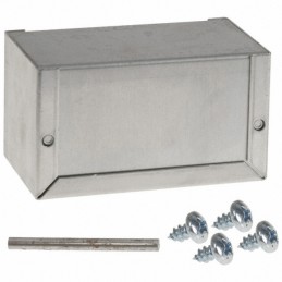 1 pcs : CU-3003-A - Box Metal, Aluminum Natural U Shaped Pieces 4.000' L x 2.250' W (101.60mm x 57.15mm) X 2.250' (57.15mm)