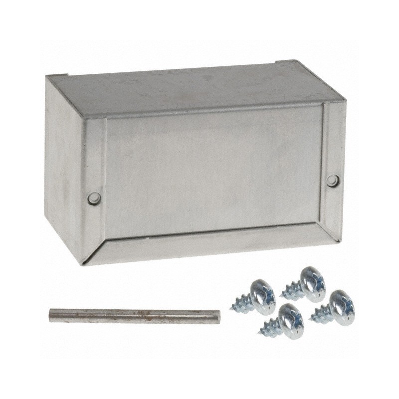 1 pcs : CU-3003-A - Box Metal, Aluminum Natural U Shaped Pieces 4.000' L x 2.250' W (101.60mm x 57.15mm) X 2.250' (57.15mm)