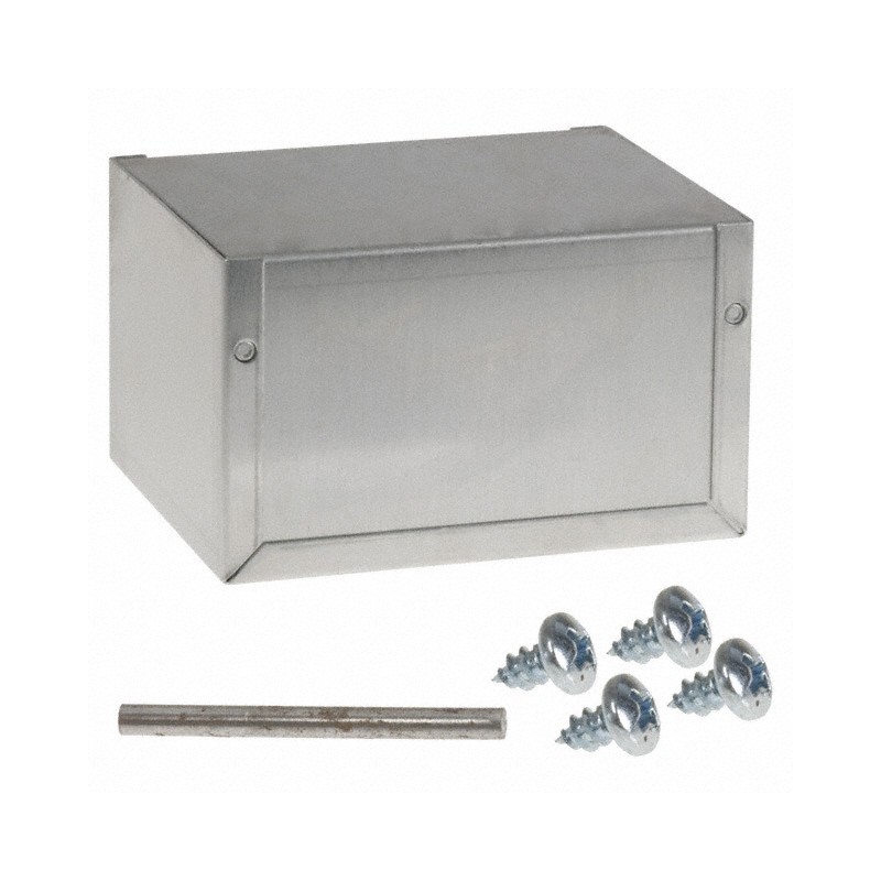 1 pcs : CU-3005-A - Box Metal, Aluminum Natural U Shaped Pieces 5.000' L x 4.000' W (127.00mm x 101.60mm) X 3.000' (76.20mm)