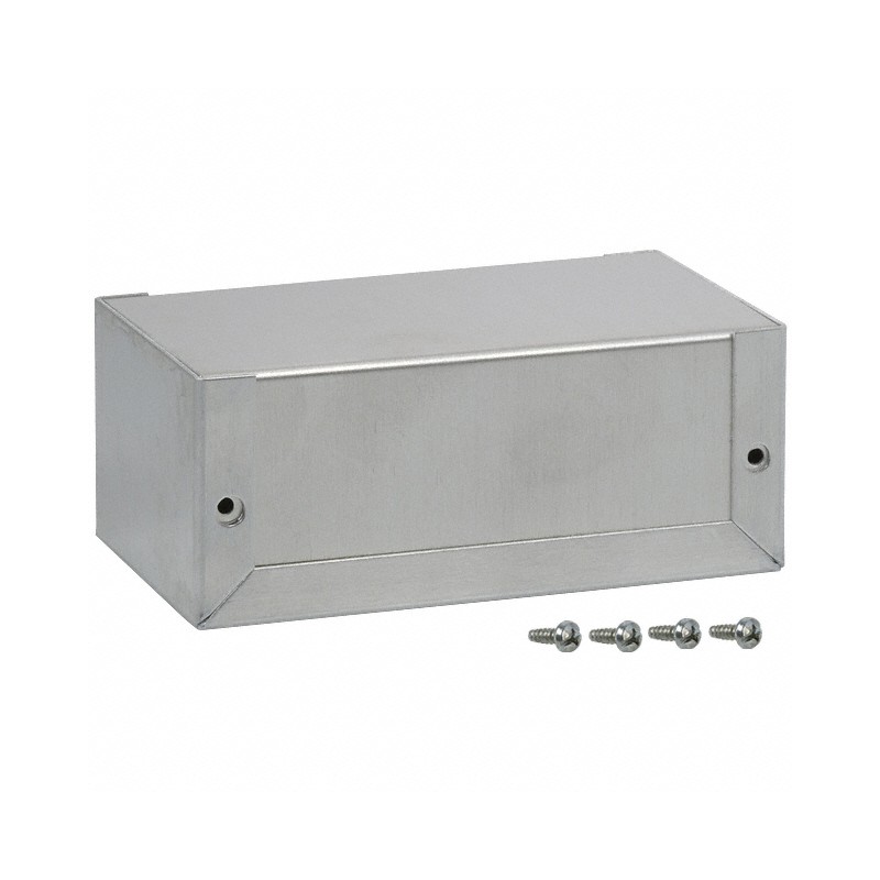 1 pcs : 1411GU - Box Metal, Aluminum Unpainted U Shaped Pieces 3.990' L x 2.250' W (101.35mm x 57.15mm) X 1.640' (41.66mm)