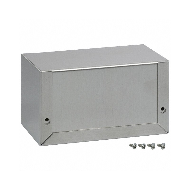 1 pcs : 1411HU - Box Metal, Aluminum Unpainted U Shaped Pieces 4.000' L x 2.250' W (101.60mm x 57.15mm) X 2.260' (57.40mm)