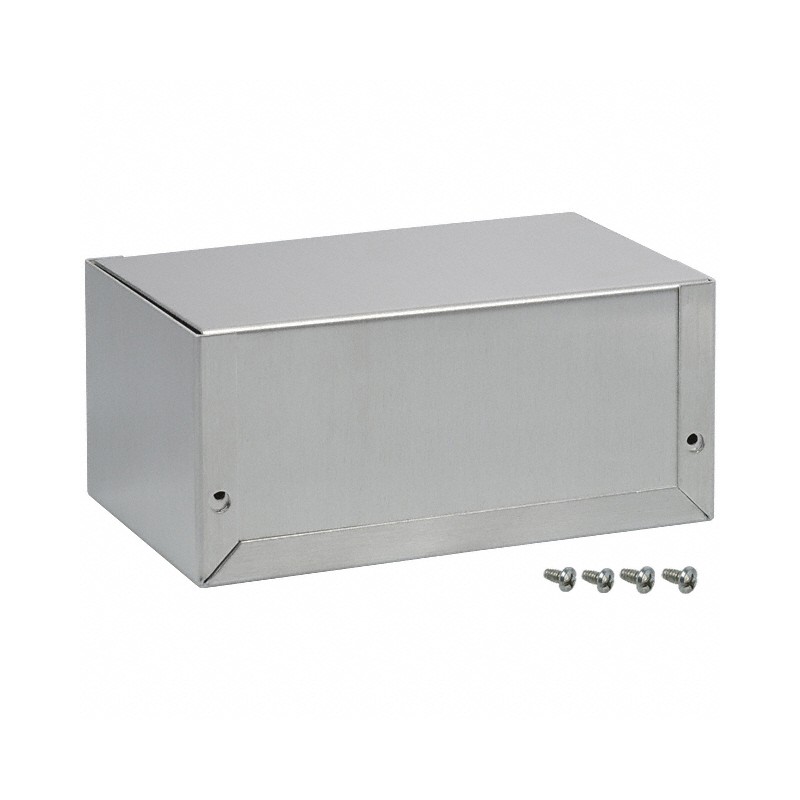 1 pcs : 1411NU - Box Metal, Aluminum Unpainted U Shaped Pieces 5.000' L x 3.010' W (127.00mm x 76.45mm) X 2.260' (57.40mm)