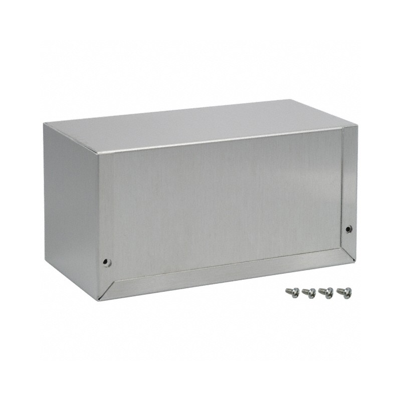 1 pcs : 1411MU - Box Metal, Aluminum Unpainted U Shaped Pieces 6.000' L x 2.990' W (152.40mm x 75.95mm) X 3.010' (76.45mm)