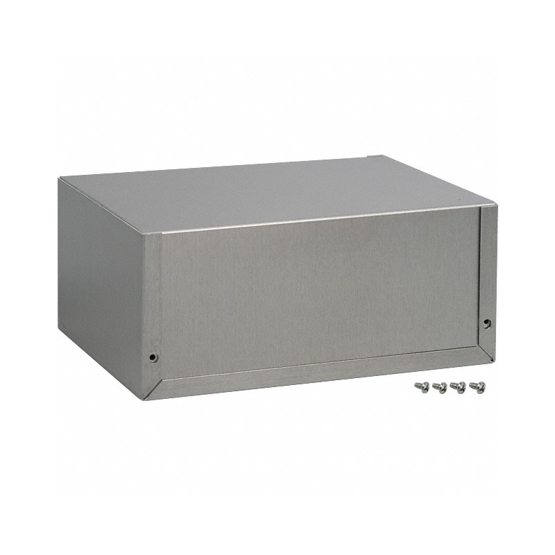 1 pcs : 1411QU - Box Metal, Aluminum Unpainted U Shaped Pieces 6.990' L x 4.990' W (177.55mm x 126.75mm) X 3.010' (76.45mm)