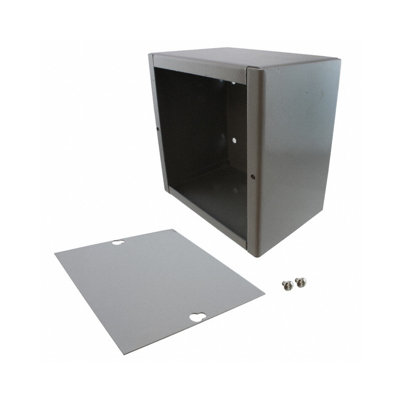 1 pcs : JB-3955 - Box Metal, Steel Gray Cover Included 6.000' L x 4.000' W (152.40mm x 101.60mm) X 6.000' (152.40mm)