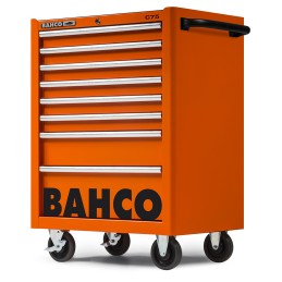1 pcs - Bahco 8 drawer Stainless Steel (Top) Wheeled Tool Chest, 985mm x 677mm x 501mm