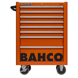 1 pcs - Bahco 8 drawer Stainless Steel (Top) Wheeled Tool Chest, 985mm x 677mm x 501mm