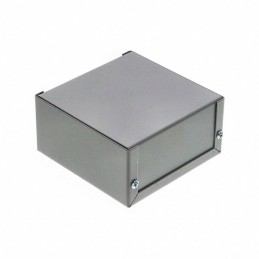 1 pcs : 1412J - Box Metal, Steel Gray U Shaped Pieces 3.990' L x 3.990' W (101.35mm x 101.35mm) X 2.010' (51.05mm)