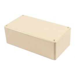 1 pcs : 1591DBG - Box Plastic Beige Cover Included 5.906' L x 3.150' W (150.01mm x 80.01mm) X 1.969' (50.00mm)