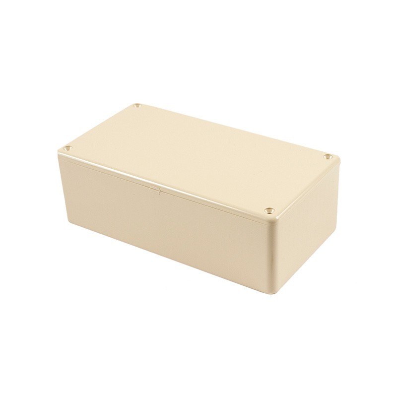 1 pcs : 1591DBG - Box Plastic Beige Cover Included 5.906' L x 3.150' W (150.01mm x 80.01mm) X 1.969' (50.00mm)