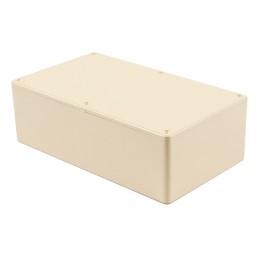 1 pcs : 1591EBG - Box Plastic Beige Cover Included 7.480' L x 4.331' W (189.99mm x 110.01mm) X 2.386' (60.60mm)