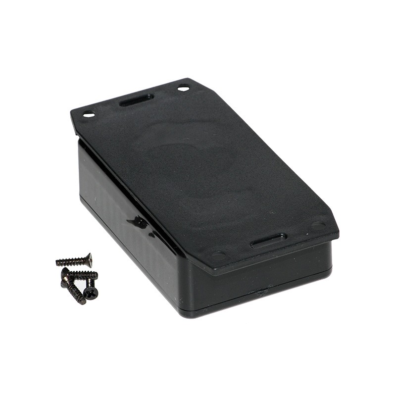1 pcs : 1591MF2SBK - Box Plastic Black Cover Included 3.333' L x 2.205' W (84.66mm x 56.00mm) X 1.082' (27.48mm)