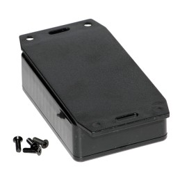 1 pcs : 1591MF2BK - Box Plastic Black Cover Included 3.333' L x 2.205' W (84.66mm x 56.00mm) X 1.082' (27.48mm)