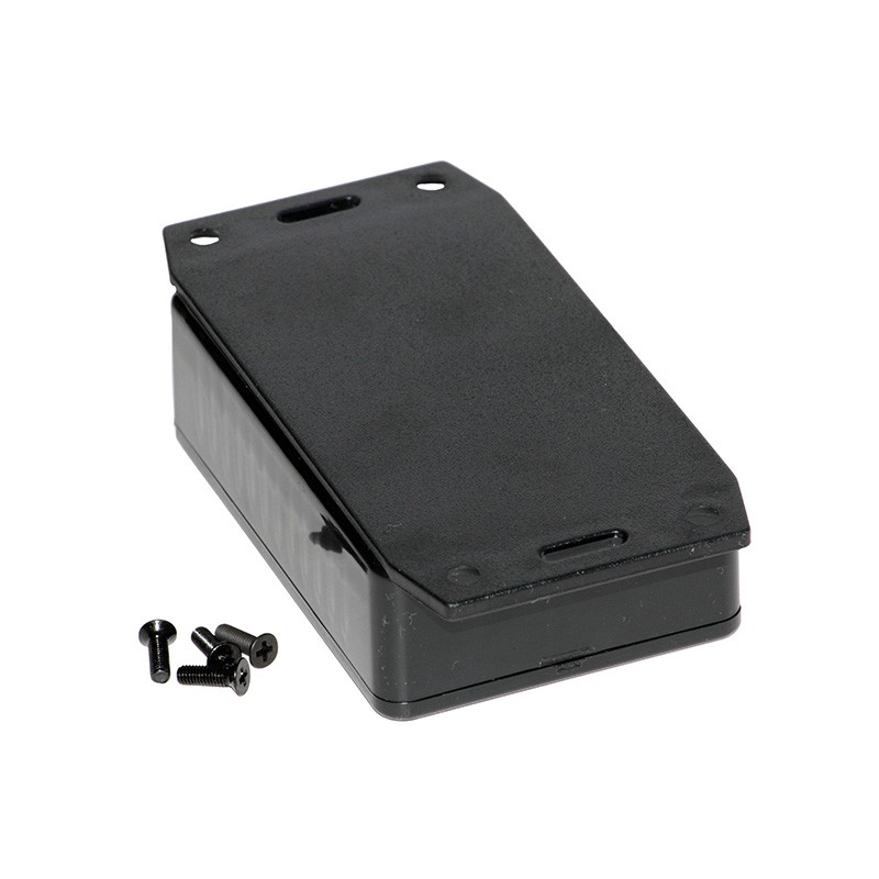 1 pcs : 1591MF2BK - Box Plastic Black Cover Included 3.333' L x 2.205' W (84.66mm x 56.00mm) X 1.082' (27.48mm)
