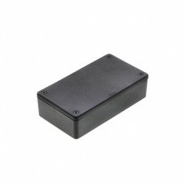 1 pcs : 1591XXBSBK - Box Plastic Black Cover Included 4.481' L x 2.493' W (113.82mm x 63.32mm) X 1.289' (32.74mm)