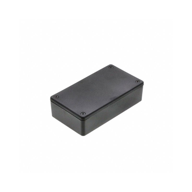 1 pcs : 1591XXBSBK - Box Plastic Black Cover Included 4.481' L x 2.493' W (113.82mm x 63.32mm) X 1.289' (32.74mm)