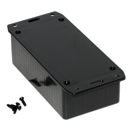 1 pcs : 1591CSFLBK - Box Plastic Black Cover Included 4.724' L x 2.559' W (120.00mm x 65.00mm) X 1.567' (39.80mm)