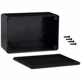 1 pcs : 1591TSBK - Box Plastic Black Cover Included 4.724' L x 3.157' W (120.00mm x 80.19mm) X 2.311' (58.70mm)
