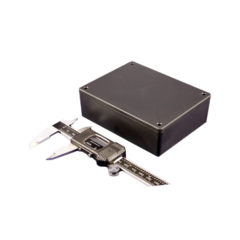 1 pcs : 1591XXGSBK - Box Plastic Black Cover Included 4.821' L x 3.776' W (122.45mm x 95.91mm) X 1.496' (38.00mm)