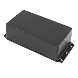 1 pcs : 1591XXDSFLBK - Box Plastic Black Cover Included 6.001' L x 3.245' W (152.43mm x 82.42mm) X 2.057' (52.25mm)