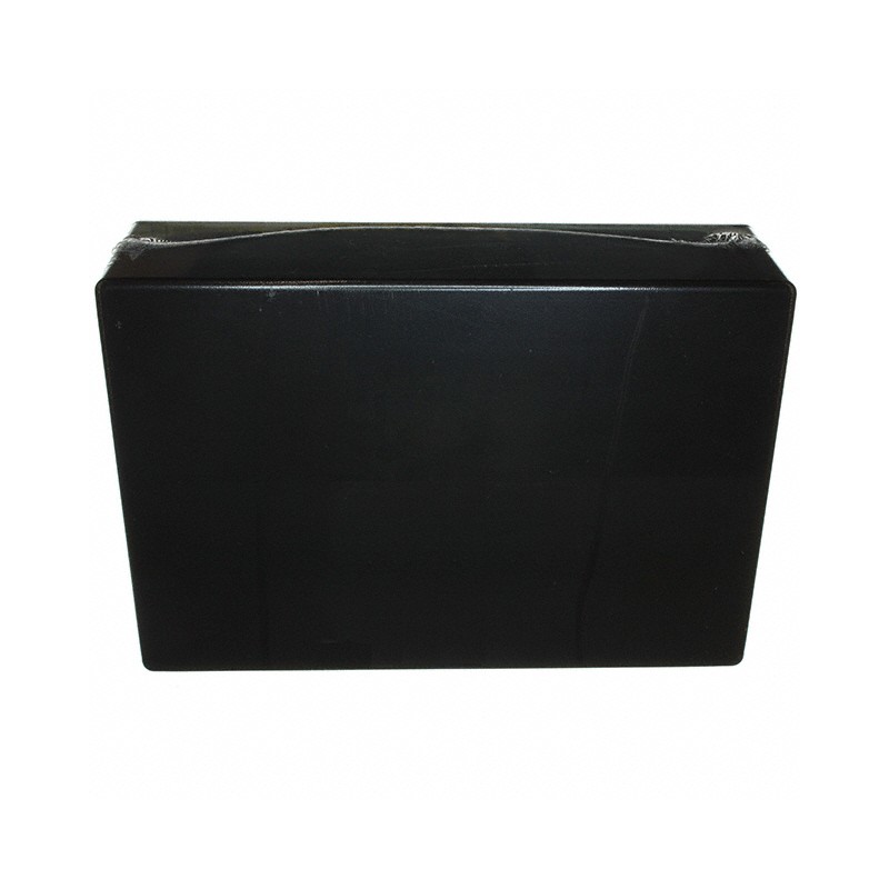 1 pcs : 1591XXFBK - Box Plastic Black Cover Included 8.701' L x 5.906' W (221.01mm x 150.01mm) X 2.500' (63.50mm)