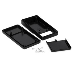 1 pcs : RH3011BK - Box Plastic Black Hand Held, Split Sides 5.120' L x 2.680' W (130.05mm x 68.07mm) X 0.980' (24.89mm)