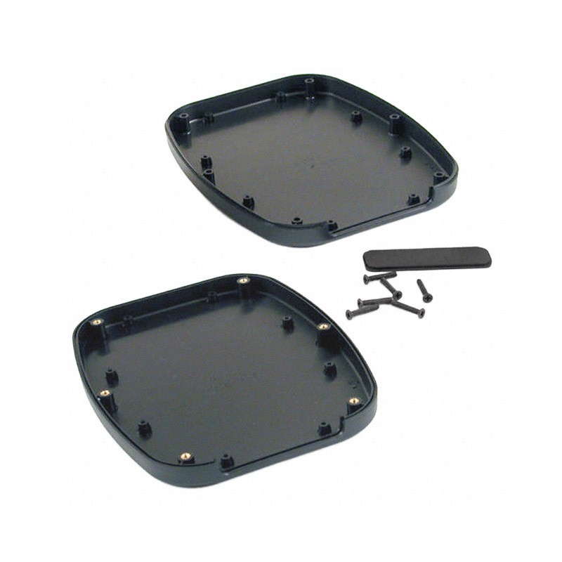1 pcs : 1599TABMBK - Box Plastic Black Hand Held, Split Sides and End Panel(s) 6.692' L x 5.315' W (169.98mm x 135.00mm) X 1.063