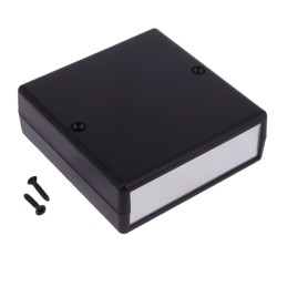 1 pcs : 1593ARALBK - Box Plastic Black Split Sides and End Panel(s) 2.990' L x 2.910' W (75.95mm x 73.91mm) X 1.060' (26.92mm)