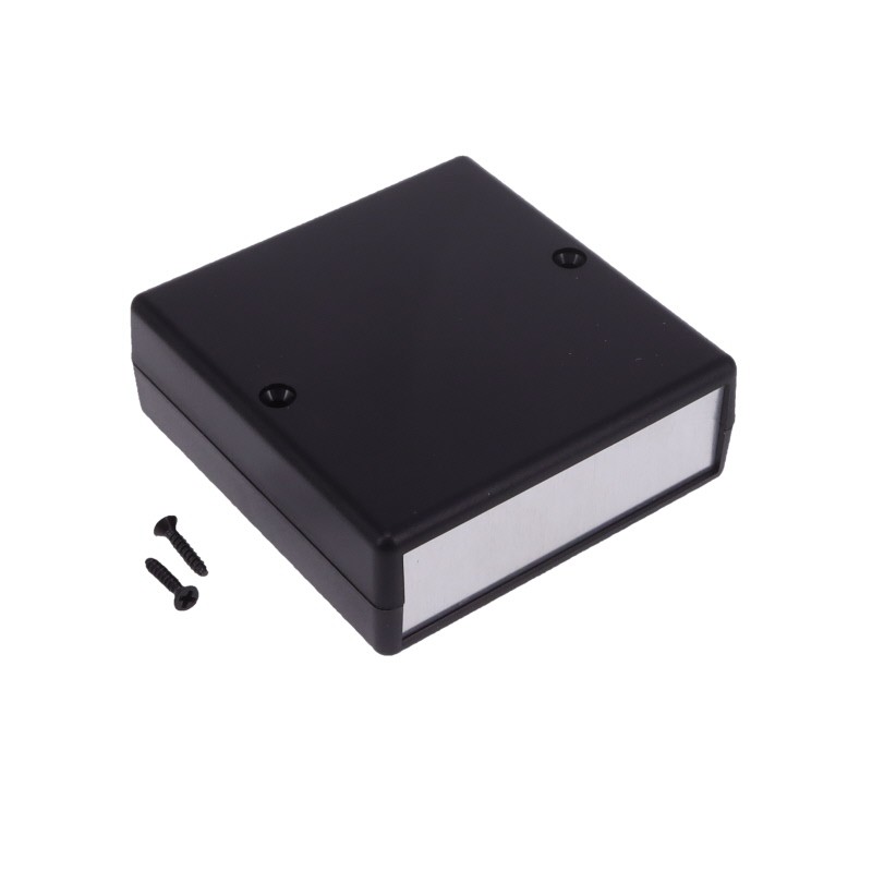 1 pcs : 1593ARALBK - Box Plastic Black Split Sides and End Panel(s) 2.990' L x 2.910' W (75.95mm x 73.91mm) X 1.060' (26.92mm)