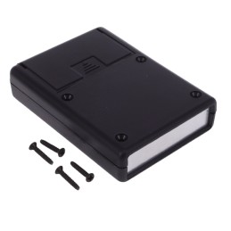 1 pcs : 1593SALBK - Box Plastic Black Split Sides and End Panel(s) 3.620' L x 2.620' W (91.95mm x 66.55mm) X 0.830' (21.08mm)