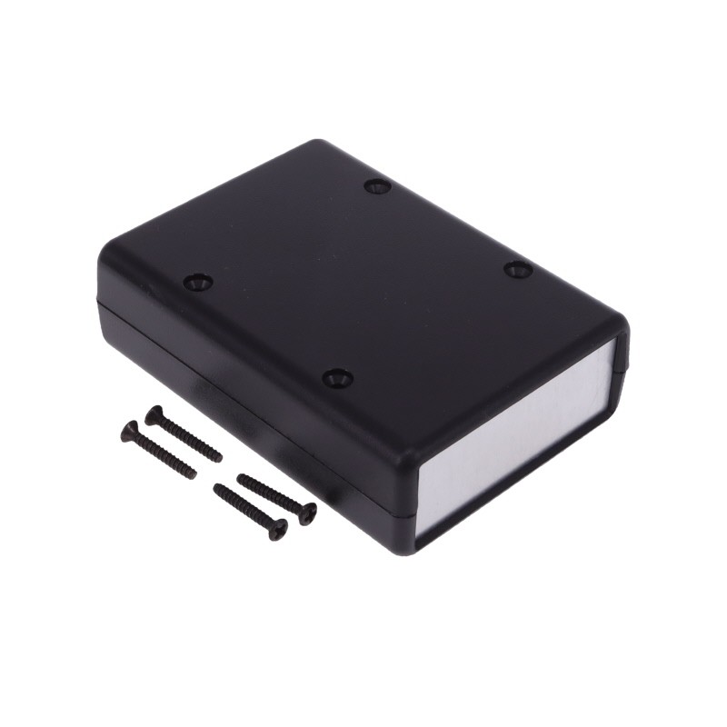 1 pcs : 1593LALBK - Box Plastic Black Split Sides and End Panel(s) 3.630' L x 2.610' W (92.20mm x 66.29mm) X 1.100' (27.94mm)