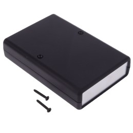 1 pcs : 1593NALBK - Box Plastic Black Split Sides and End Panel(s) 4.380' L x 2.950' W (111.25mm x 74.93mm) X 0.990' (25.15mm)