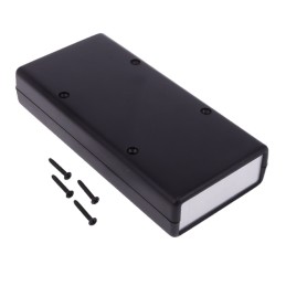 1 pcs : 1593XALBK - Box Plastic Black Split Sides and End Panel(s) 5.520' L x 2.610' W (140.21mm x 66.29mm) X 1.100' (27.94mm)