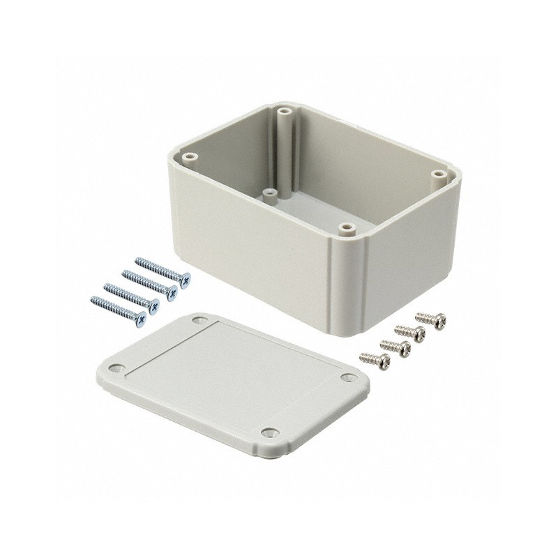 1 pcs : RL6115 - Box Plastic Gray Cover Included 3.150' L x 2.362' W (80.00mm x 60.00mm) X 1.575' (40.00mm)