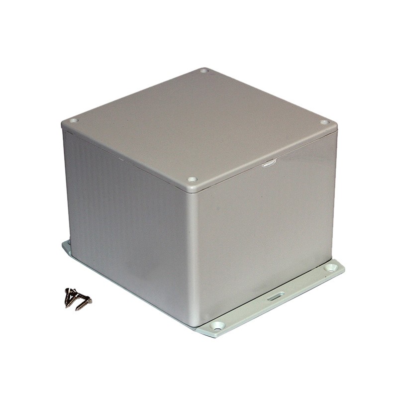 1 pcs : 1591VF2SGY - Box Plastic Gray Cover Included 4.695' L x 4.724' W (119.25mm x 119.99mm) X 3.759' (95.48mm)