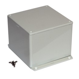 1 pcs : 1591VF2GY - Box Plastic Gray Cover Included 4.695' L x 4.724' W (119.25mm x 119.99mm) X 3.759' (95.48mm)