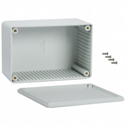 1 pcs : 1591TGY - Box Plastic Gray Cover Included 4.724' L x 3.157' W (120.00mm x 80.19mm) X 2.311' (58.70mm)