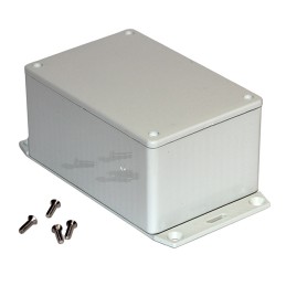1 pcs : 1591TF2GY - Box Plastic Gray Cover Included 4.724' L x 3.157' W (120.00mm x 80.19mm) X 2.371' (60.22mm)