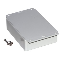 1 pcs : 1591GF2SGY - Box Plastic Gray Cover Included 4.735' L x 3.685' W (120.02mm x 93.60mm) X 1.397' (35.48mm)