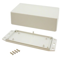 1 pcs : 1591XXCFLGY - Box Plastic Gray Cover Included 4.781' L x 2.636' W (121.44mm x 66.95mm) X 1.644' (41.76mm)