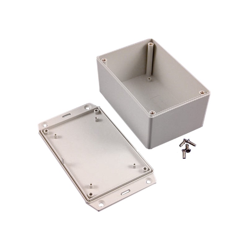 1 pcs : 1591XXTFLGY - Box Plastic Gray Cover Included 4.853' L x 3.278' W (123.27mm x 83.26mm) X 2.392' (60.76mm)