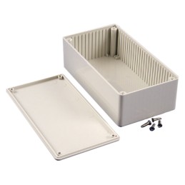 1 pcs : 1591DSGY - Box Plastic Gray Cover Included 5.906' L x 3.150' W (150.01mm x 80.01mm) X 1.969' (50.00mm)