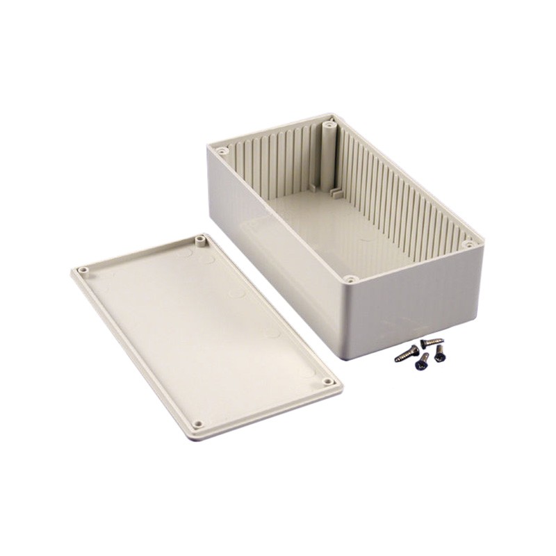 1 pcs : 1591DSGY - Box Plastic Gray Cover Included 5.906' L x 3.150' W (150.01mm x 80.01mm) X 1.969' (50.00mm)