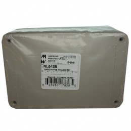 1 pcs : RL6435 - Box Plastic Gray Cover Included 5.906' L x 3.937' W (150.01mm x 100.00mm) X 2.362' (60.00mm)