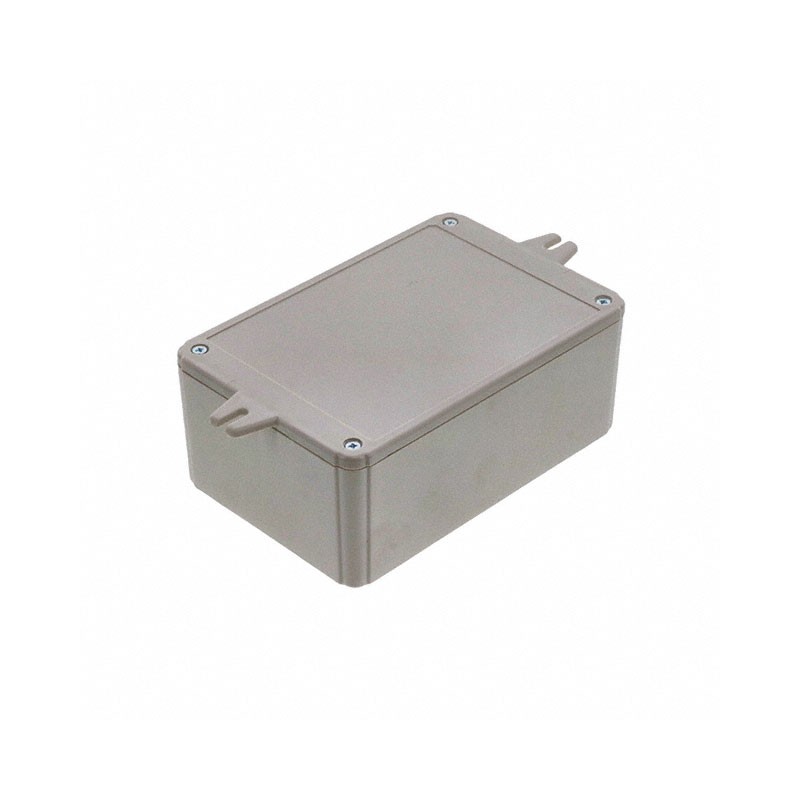 1 pcs : RL6435-F - Box Plastic Gray Cover Included 5.906' L x 3.937' W (150.01mm x 100.00mm) X 2.362' (60.00mm)