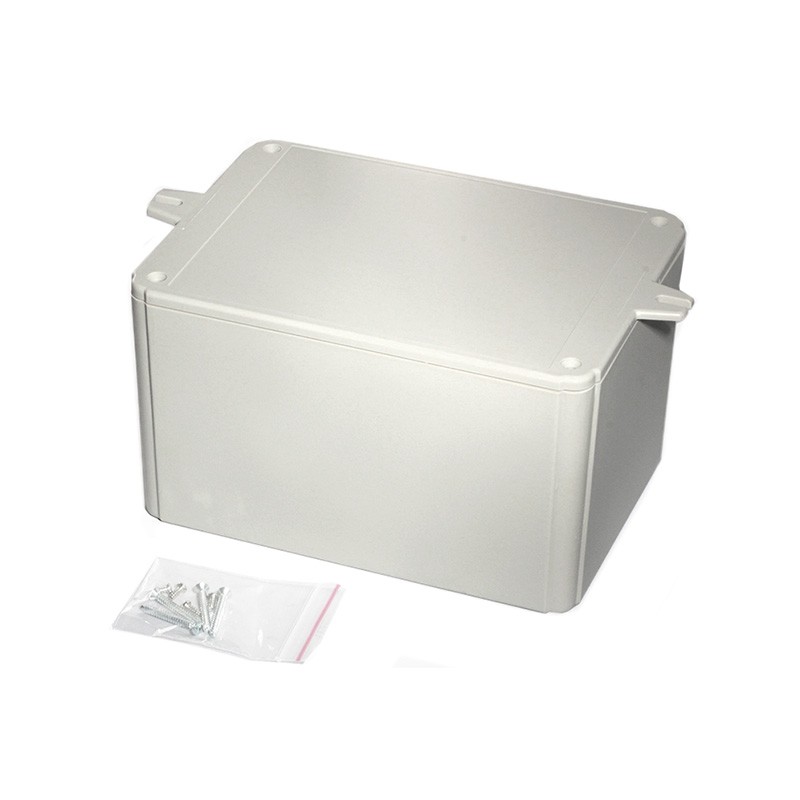 1 pcs : RL6585-F - Box Plastic Gray Cover Included 6.890' L x 4.921' W (175.01mm x 124.99mm) X 3.937' (100.00mm)