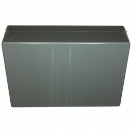 1 pcs : 1591XXFGY - Box Plastic Gray Cover Included 8.701' L x 5.906' W (221.01mm x 150.01mm) X 2.500' (63.50mm)